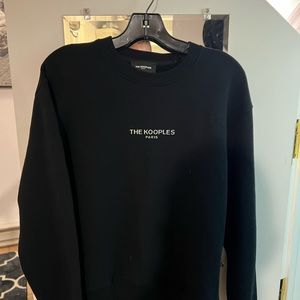 Kooples fleece and print sweatshirt.  Brand new. With tags.  Retail $200